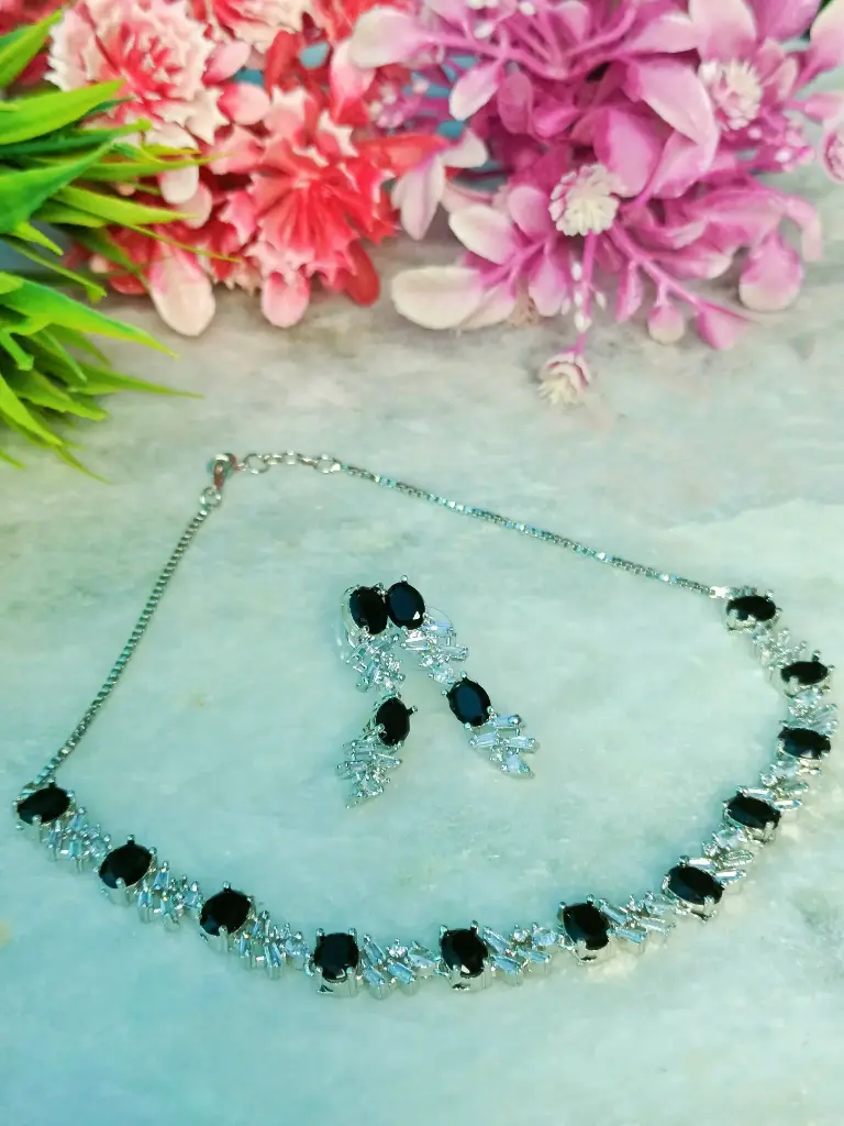 Black Onyx Necklace Set